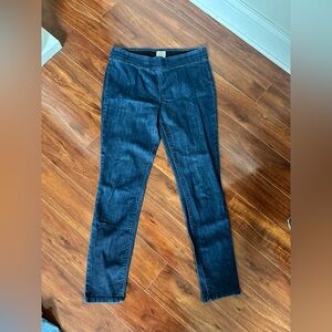 St Johns Bay Womens Size Large Blue Pull On Stretch Jegging Skinny Jean